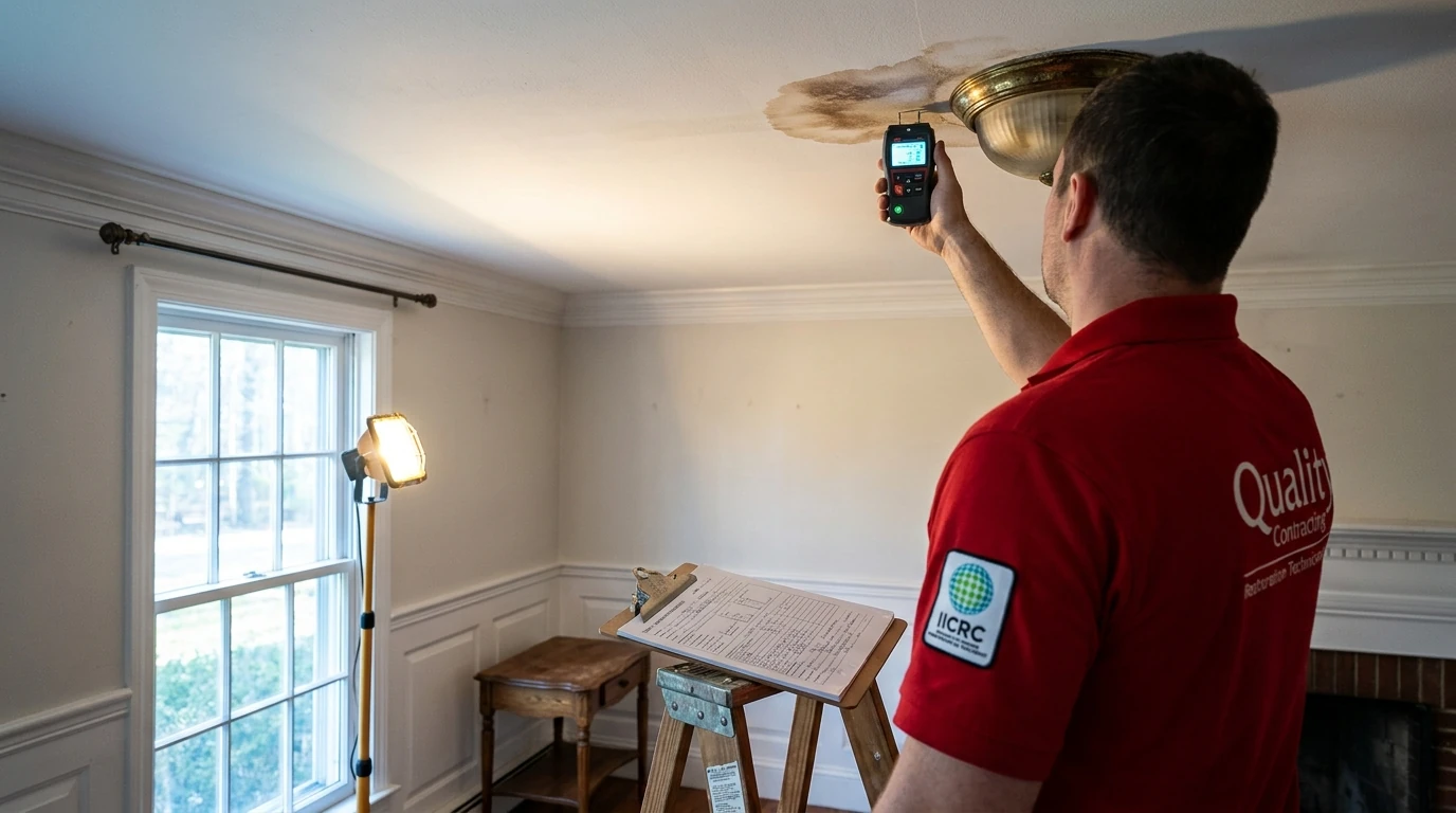 How to Fix Water Damage on a Ceiling (and When the Stain Means Something Worse)