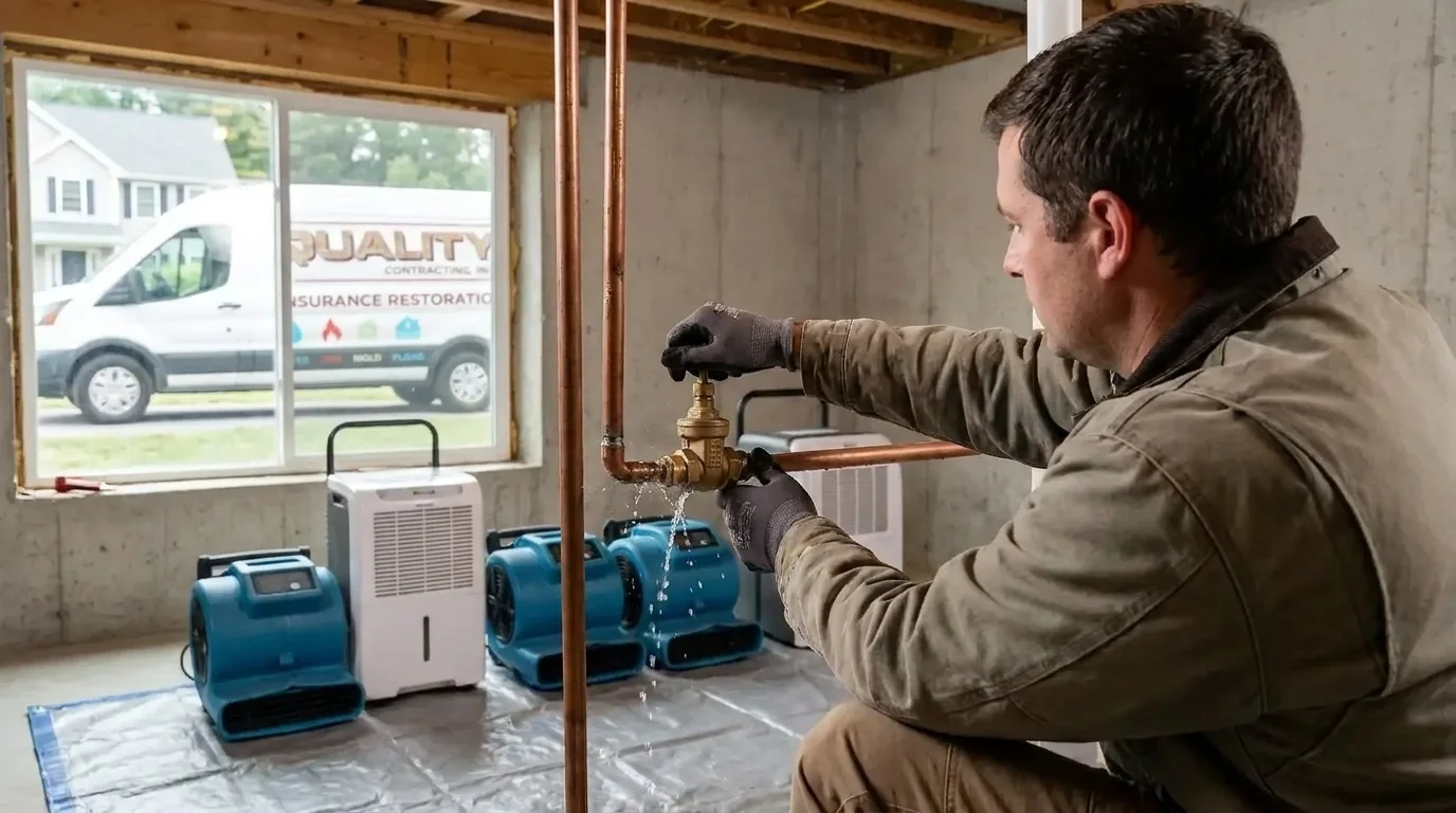 Burst Pipe Cleanup and Repair