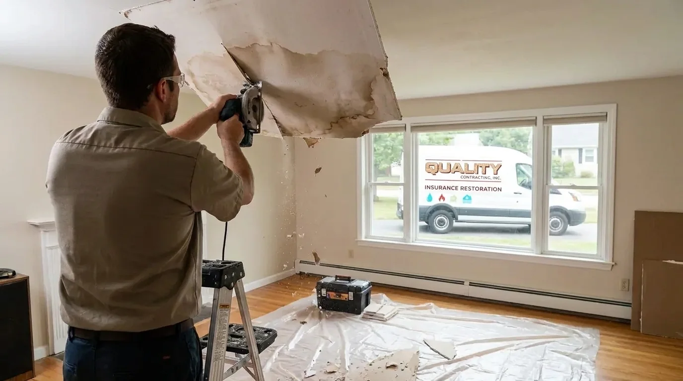 Ceiling Water Damage Repair